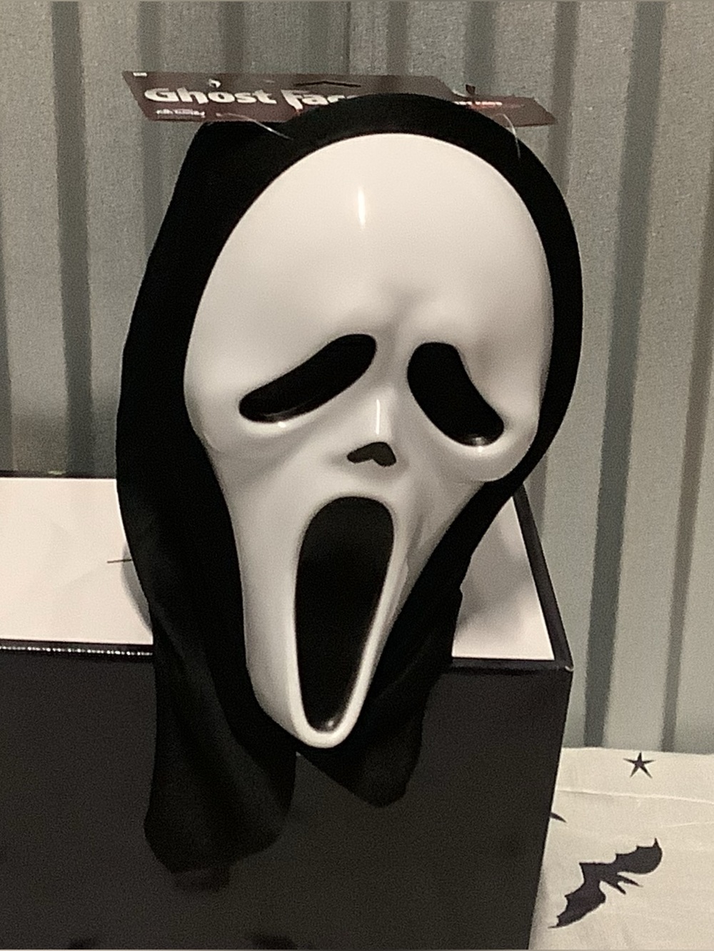 Classic White & Black Ghost Face Kids ages 15+ Costume Mask